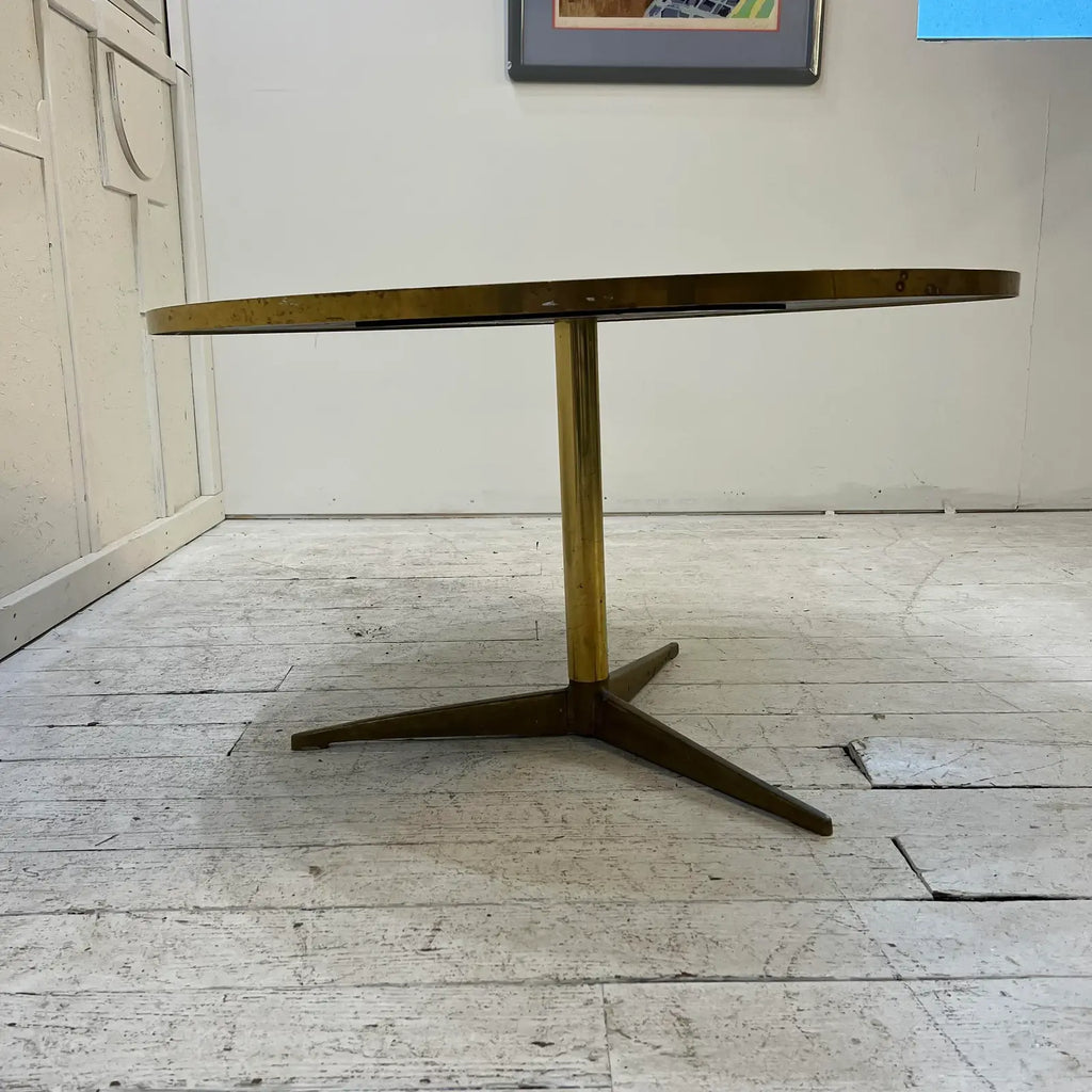 Mosaic Glass and Brass Table Kagan Dunbar Style