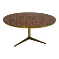 Mosaic Glass and Brass Table Kagan Dunbar Style