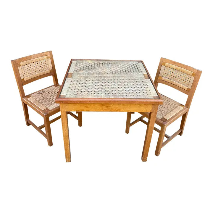 Muelbles Tropicales Mexican Mid Century Modern Game Table Set
