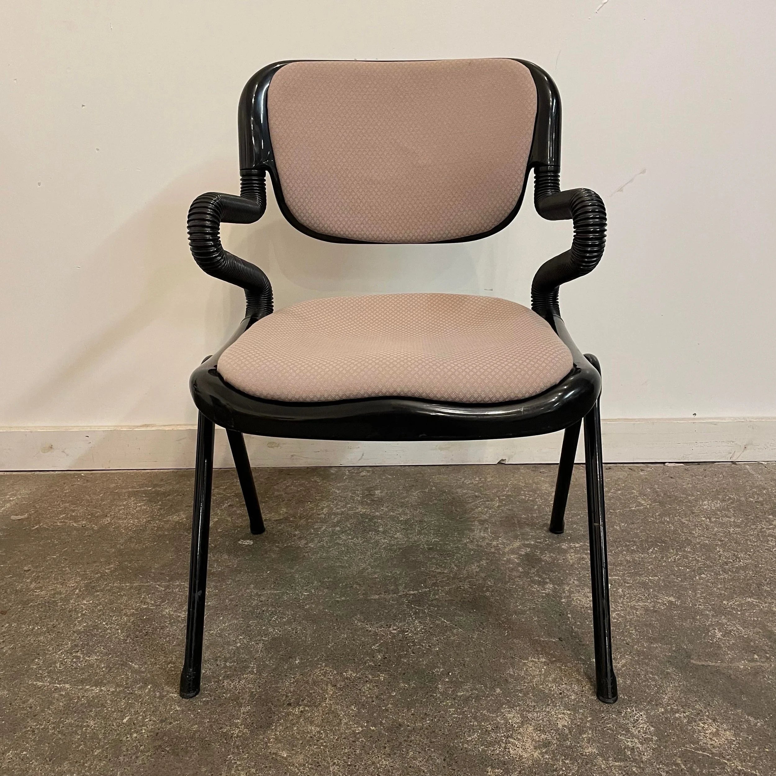 One “Vertabra” Arm Chair by Giancarlo Piretti Italian Post Modern Design