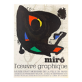 Original Joan Miró Stone Lithograph 1974