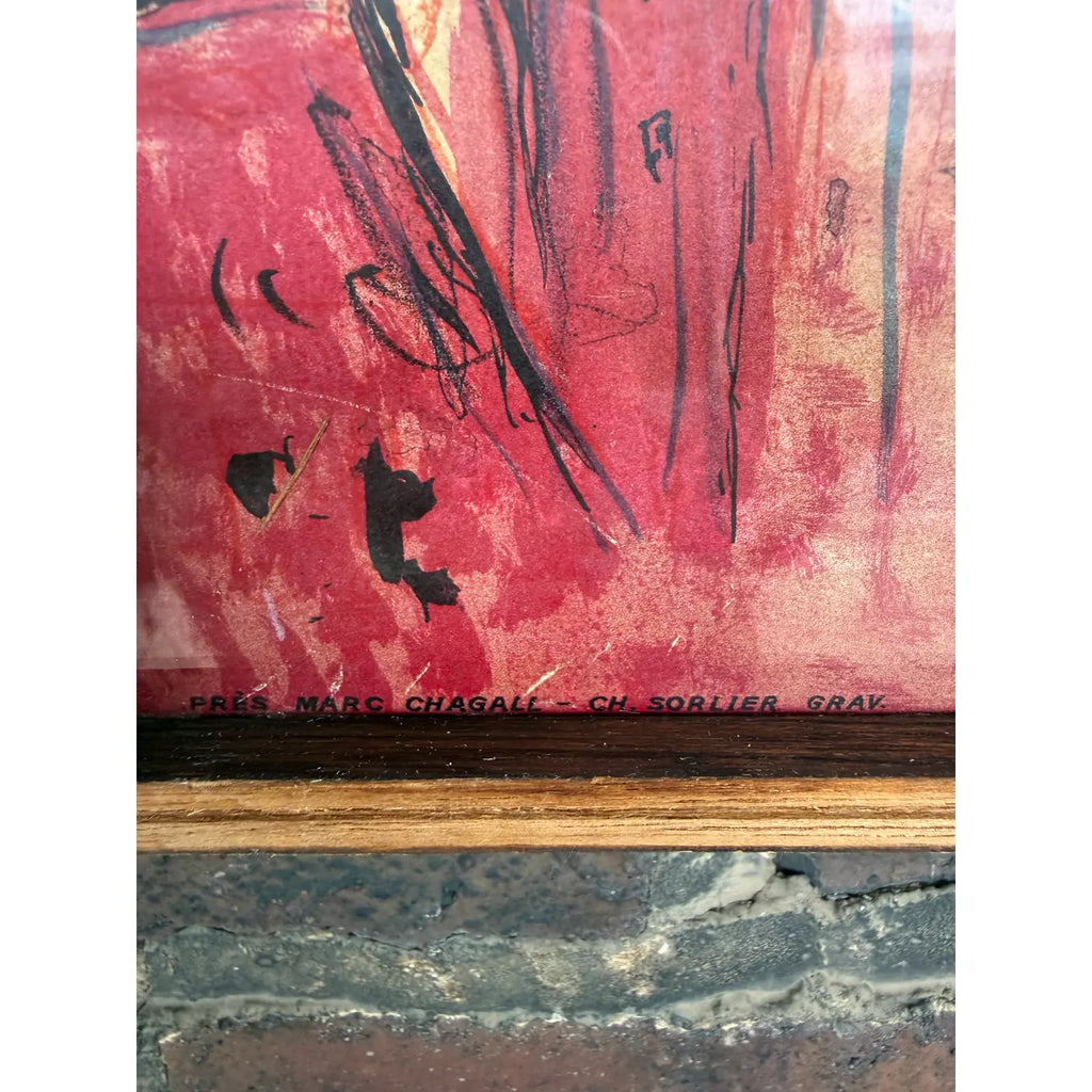 Original Mourlot-Printed 1966 Metropolitan Opera Poster Chagall Carmen