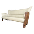 Pacific Green “Moorea” Leather and Palmwood Sofa