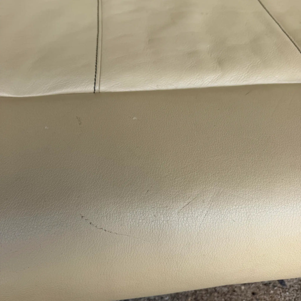Pacific Green “Moorea” Leather and Palmwood Sofa
