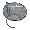 Pair of Adjustable Chrome and Glass Tables Eileen Gray Style