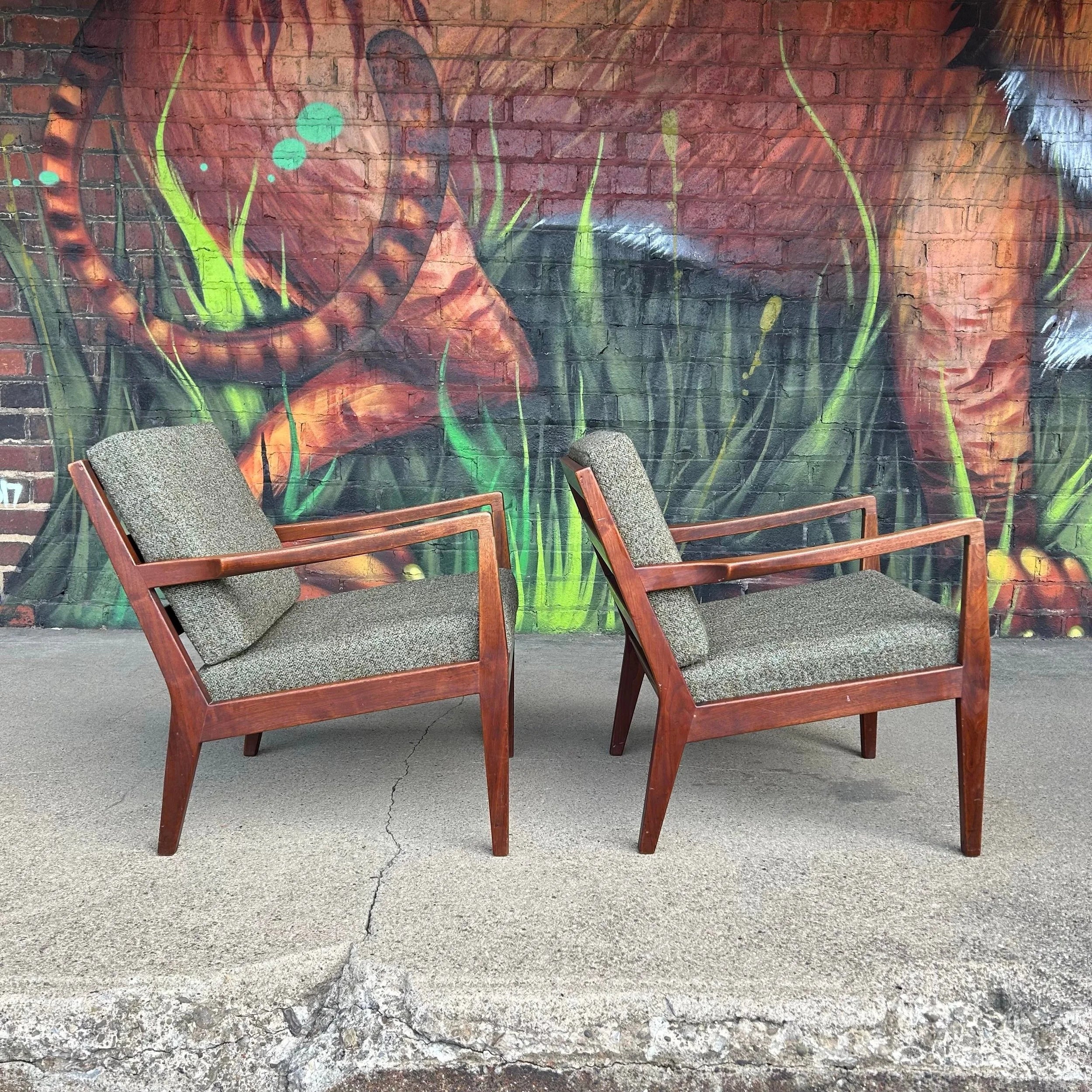 Pair of Arden Riddle Studio Furniture Arm Lounge Chairs