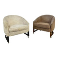 Pair of Barrel Back Harvey Probber Style Chairs