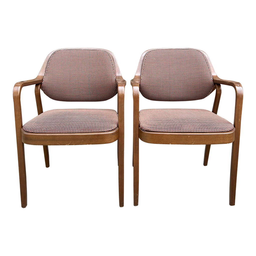 Pair of Bentwood Chairs by Don Pettit for Knoll