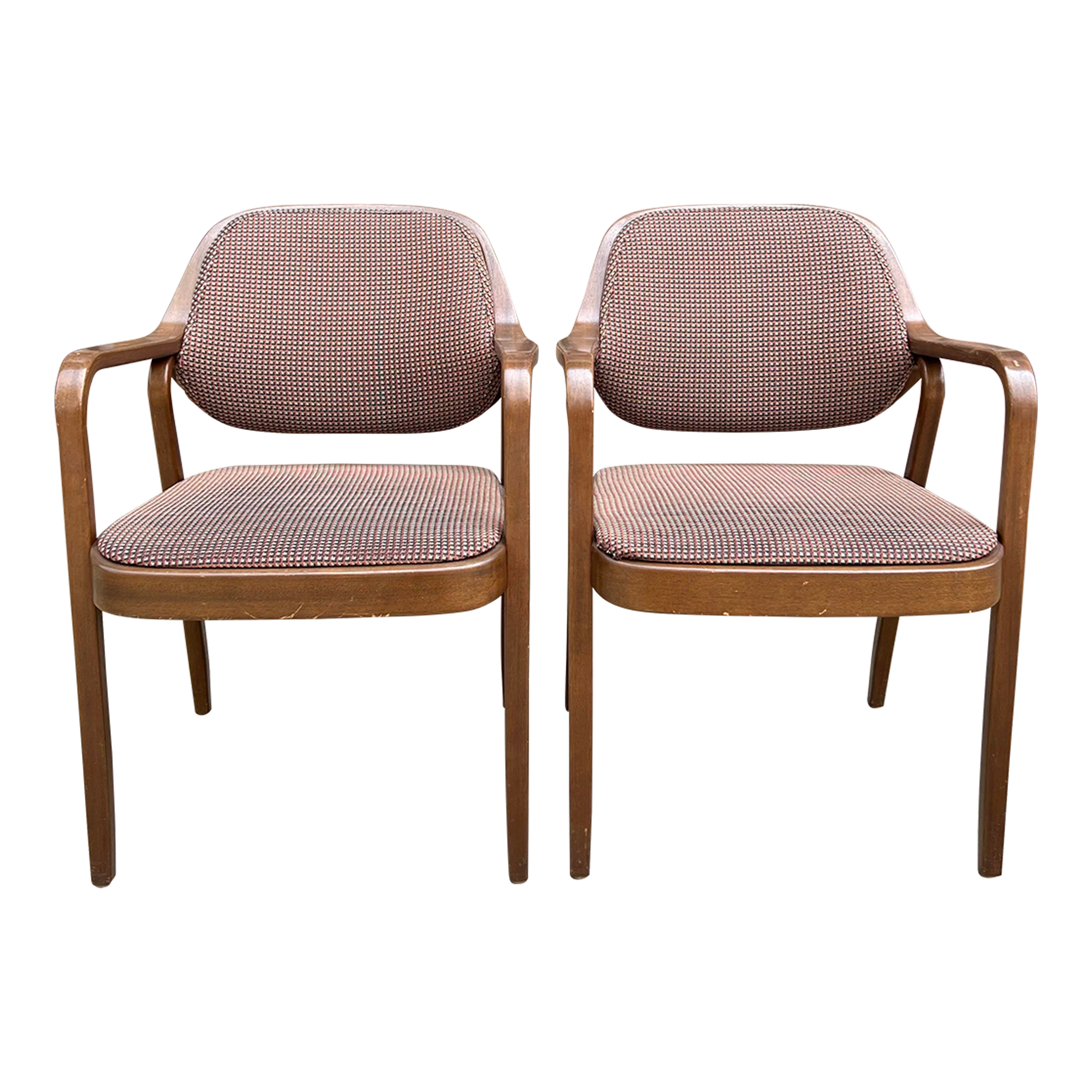 Pair of Bentwood Chairs by Don Pettit for Knoll