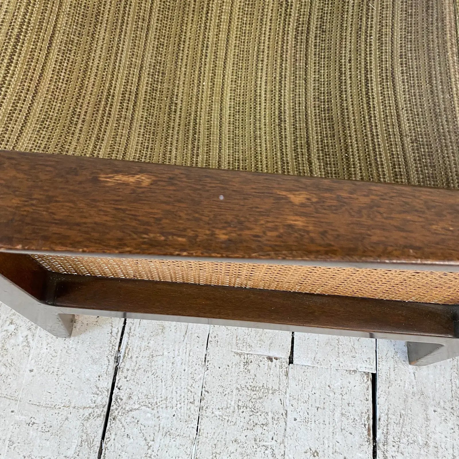 Pair of Cane Sided Lounge Chairs by Edward Wormley for Dunbar