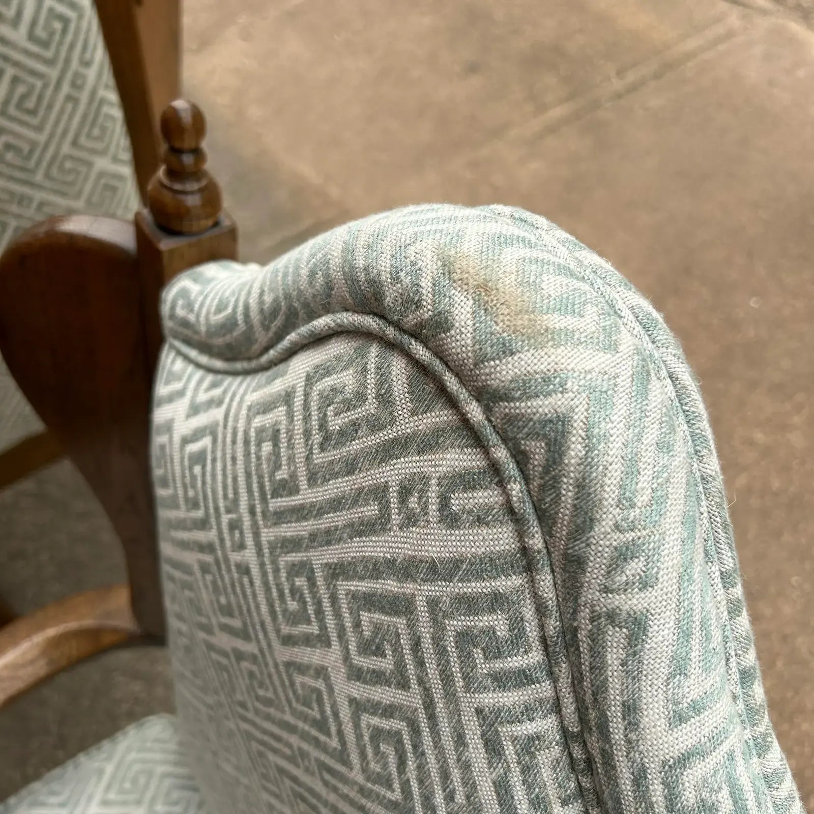 Pair of Classic Antique Wing Style Arm Chairs Recovered