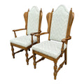 Pair of Classic Antique Wing Style Arm Chairs Recovered