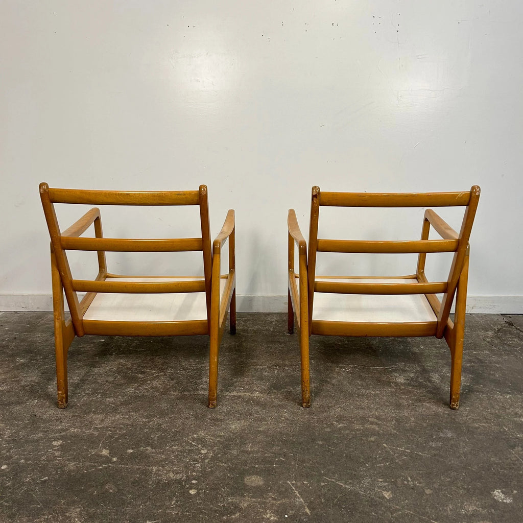 Pair of Danish Modern Lounge Chairs by Ole Wanscher for John Stuart
