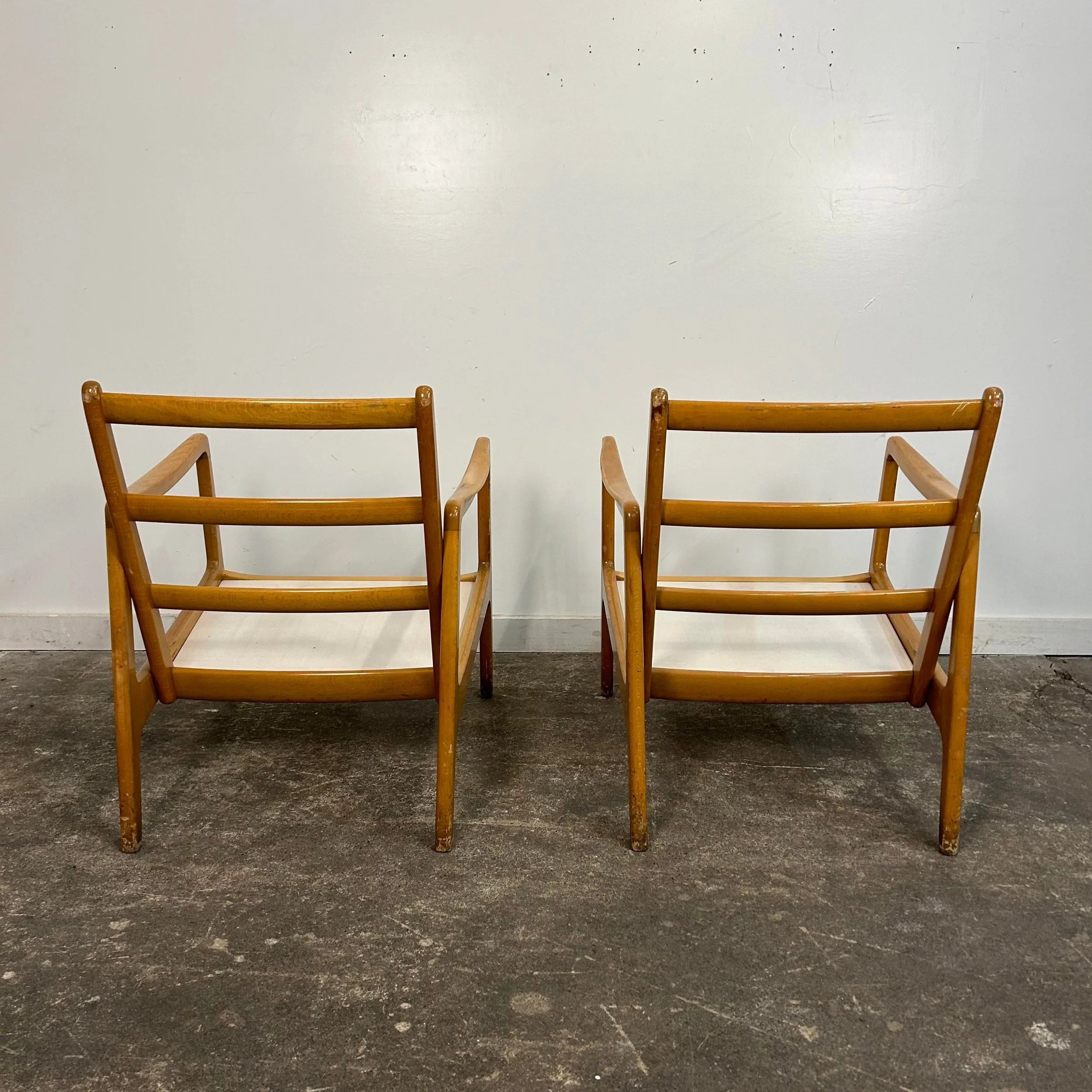 Pair of Danish Modern Lounge Chairs by Ole Wanscher for John Stuart