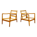 Pair of Danish Modern Lounge Chairs by Ole Wanscher for John Stuart