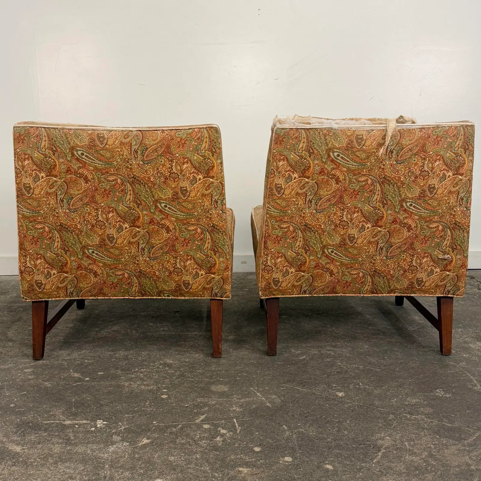 Pair of Edward Wormley for Dunbar-Style Slipper Chairs