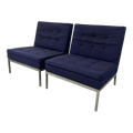 Pair of Florence Knoll Slipper Chairs