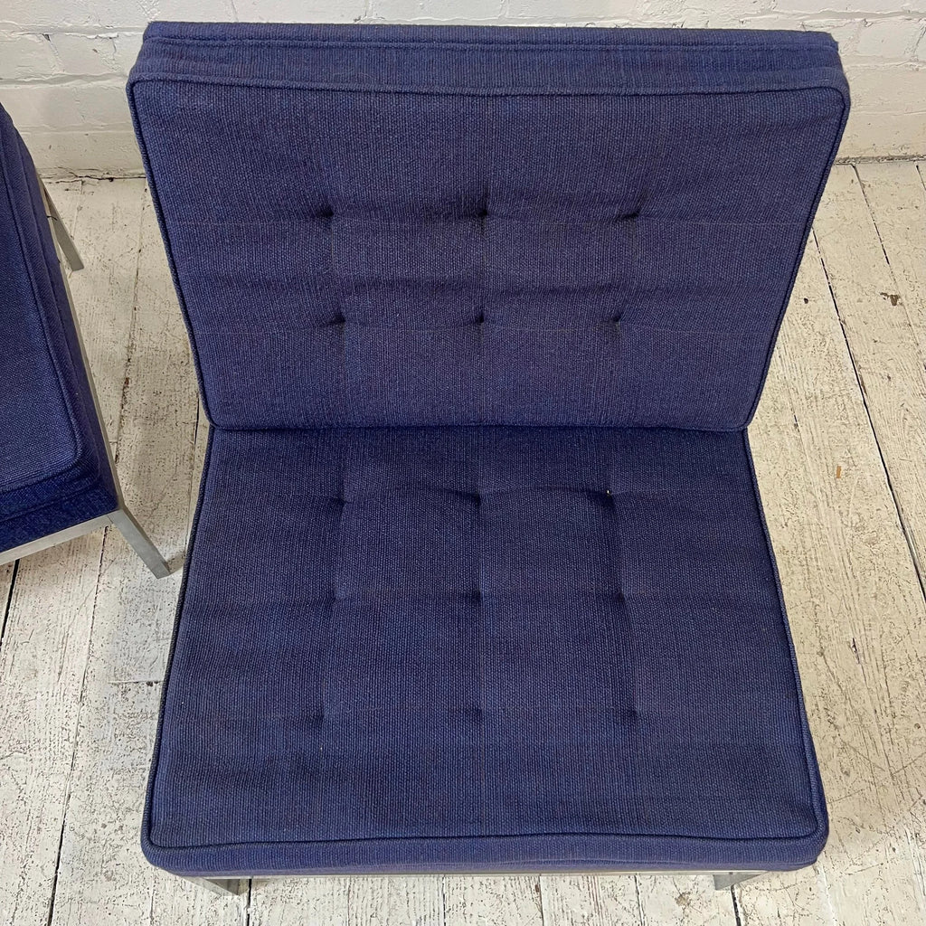Pair of Florence Knoll Slipper Chairs