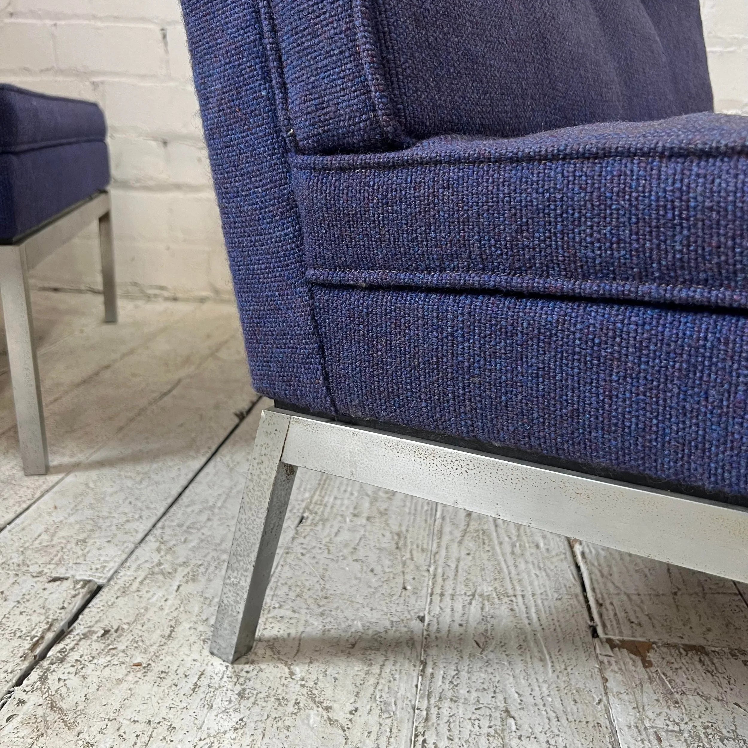 Pair of Florence Knoll Slipper Chairs