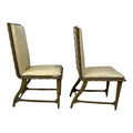 Pair of Harold Schwartz for Romweber Mid Century Oak Dining Side Chairs