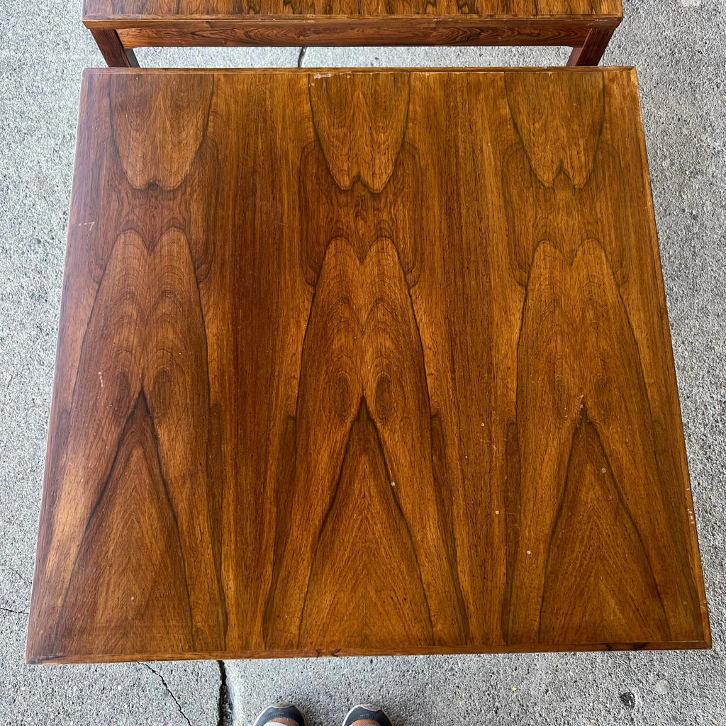 Pair of Haug Snekkeri A/S Rosewood Side Tables for Bruksbo
