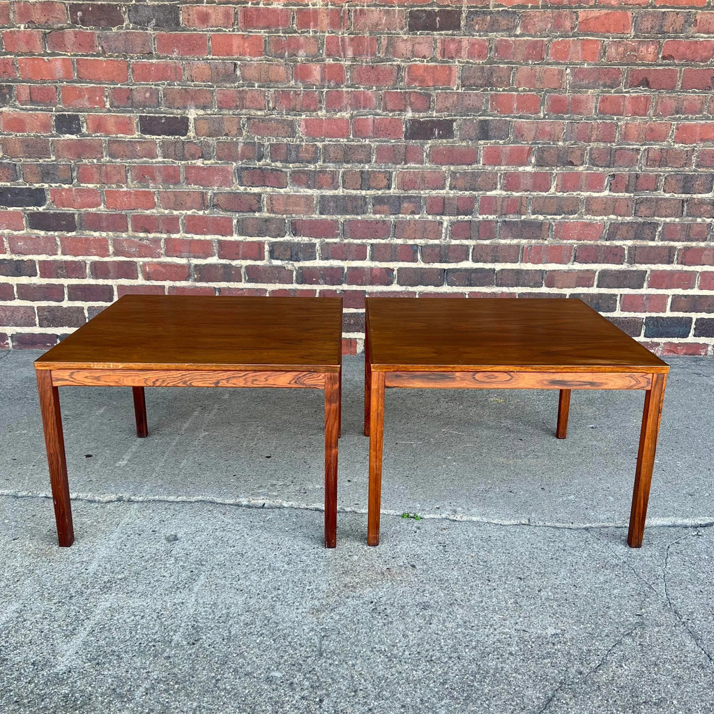 Pair of Haug Snekkeri A/S Rosewood Side Tables for Bruksbo