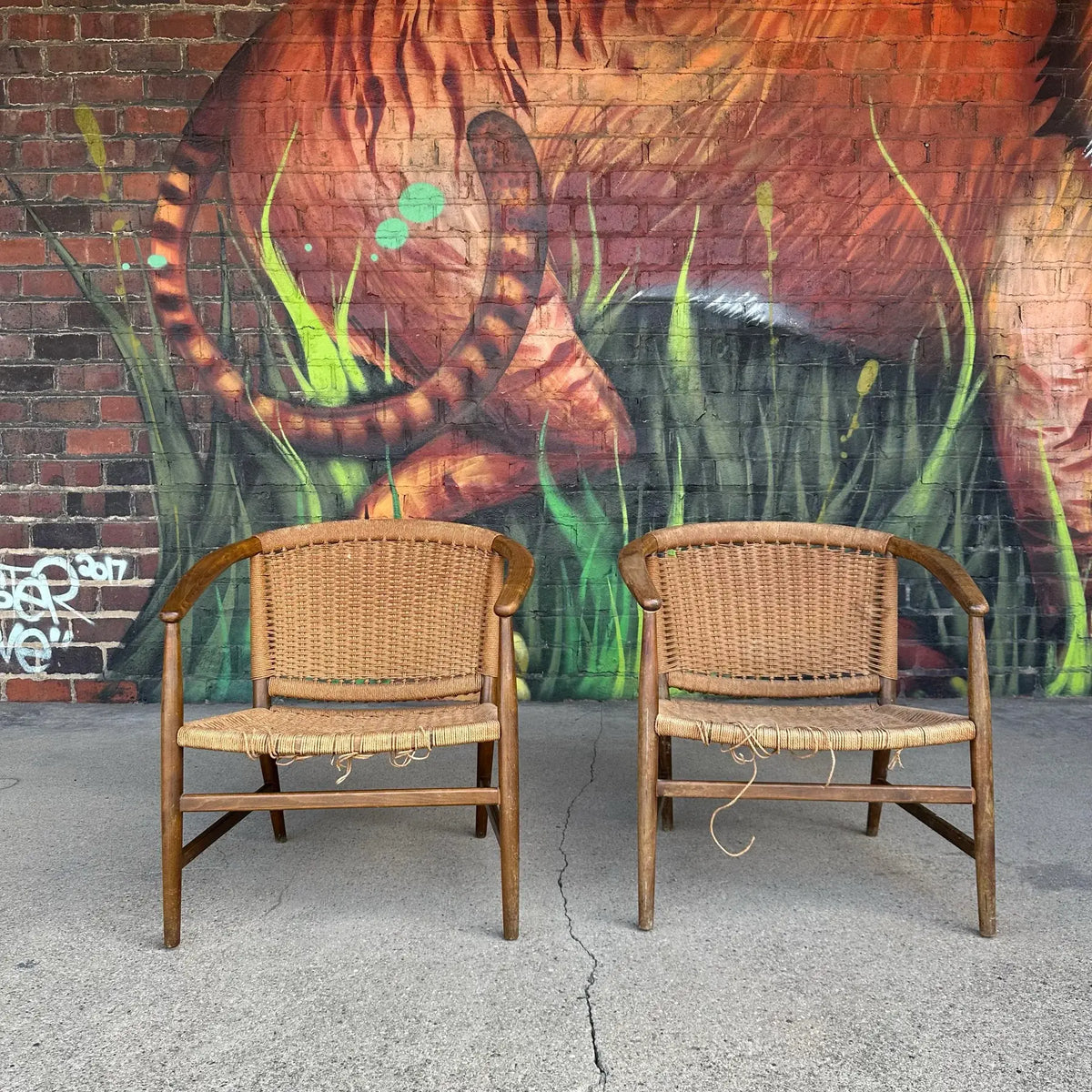 Pair of Illum Wikkelsø Danish Modern Accent Chairs