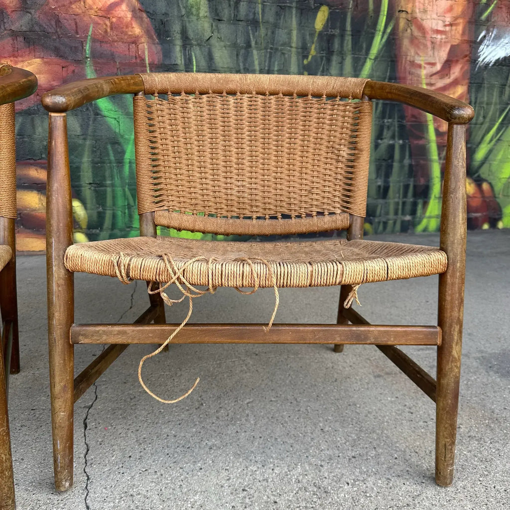 Pair of Illum Wikkelsø Danish Modern Accent Chairs