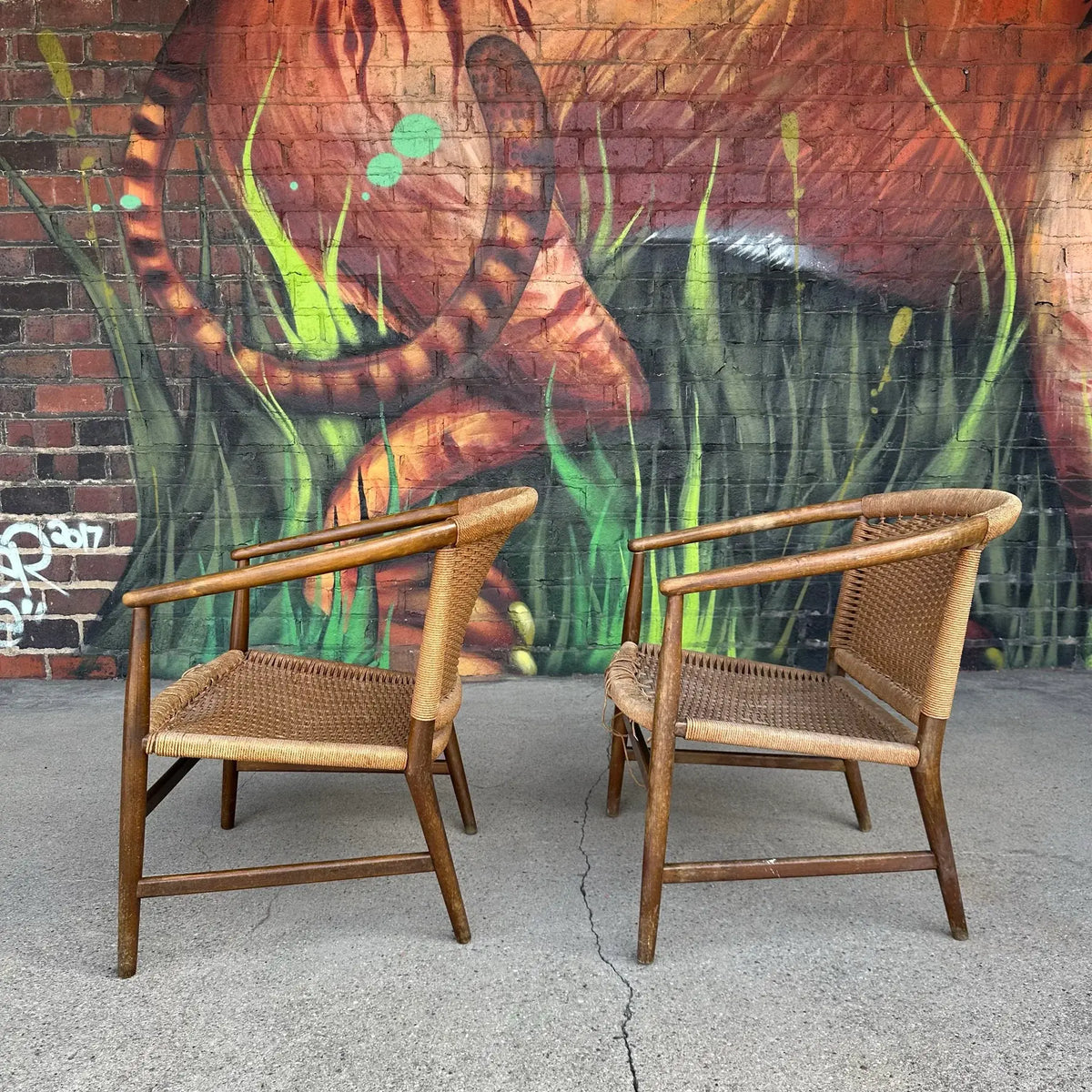 Pair of Illum Wikkelsø Danish Modern Accent Chairs