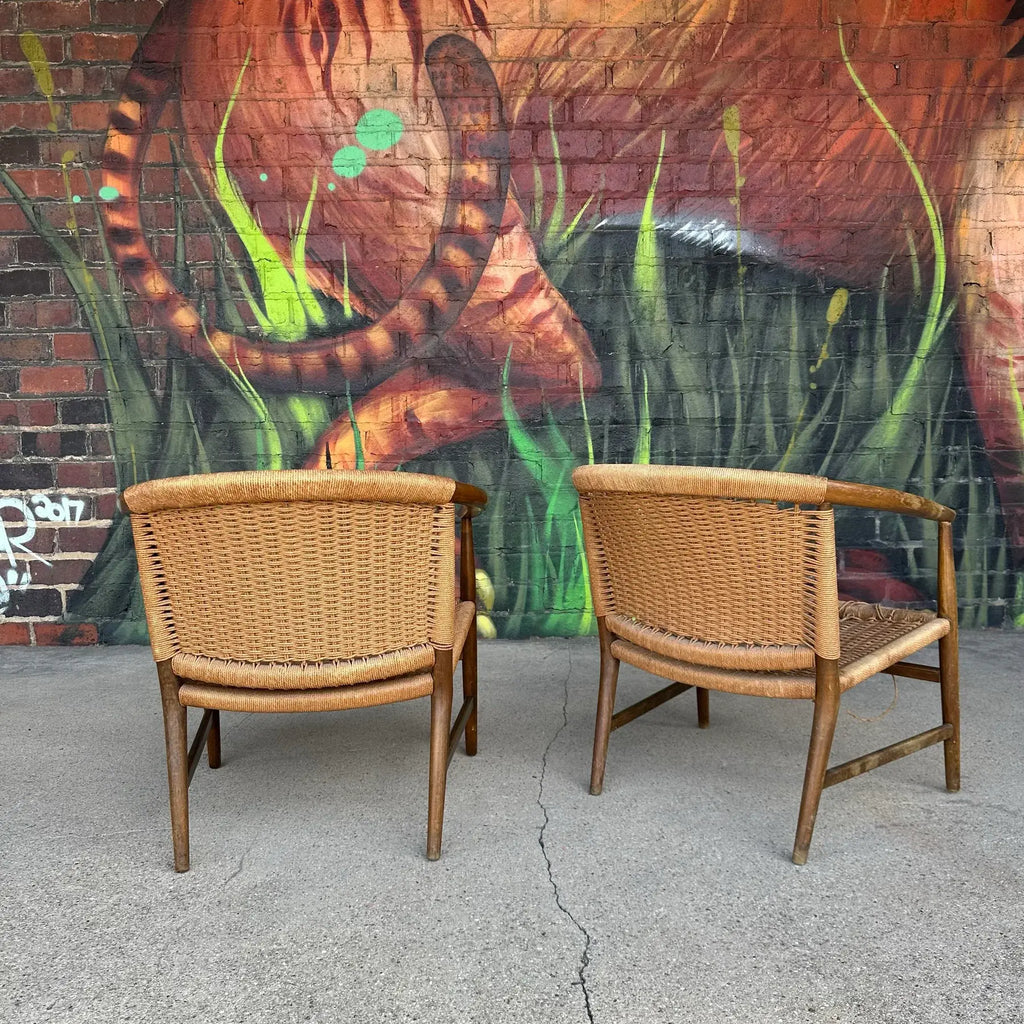 Pair of Illum Wikkelsø Danish Modern Accent Chairs