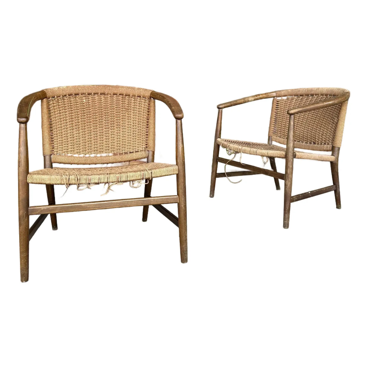 Pair of Illum Wikkelsø Danish Modern Accent Chairs