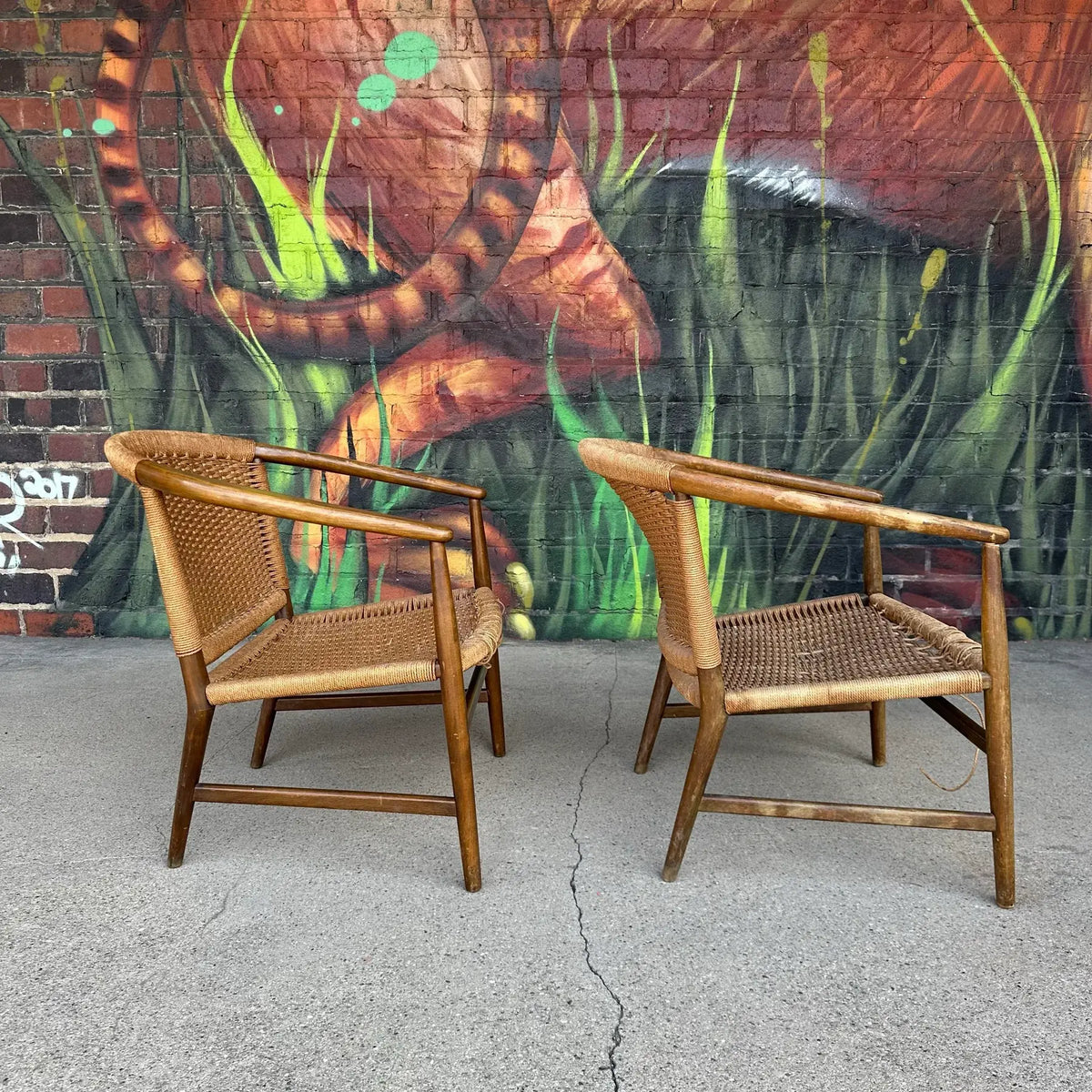 Pair of Illum Wikkelsø Danish Modern Accent Chairs