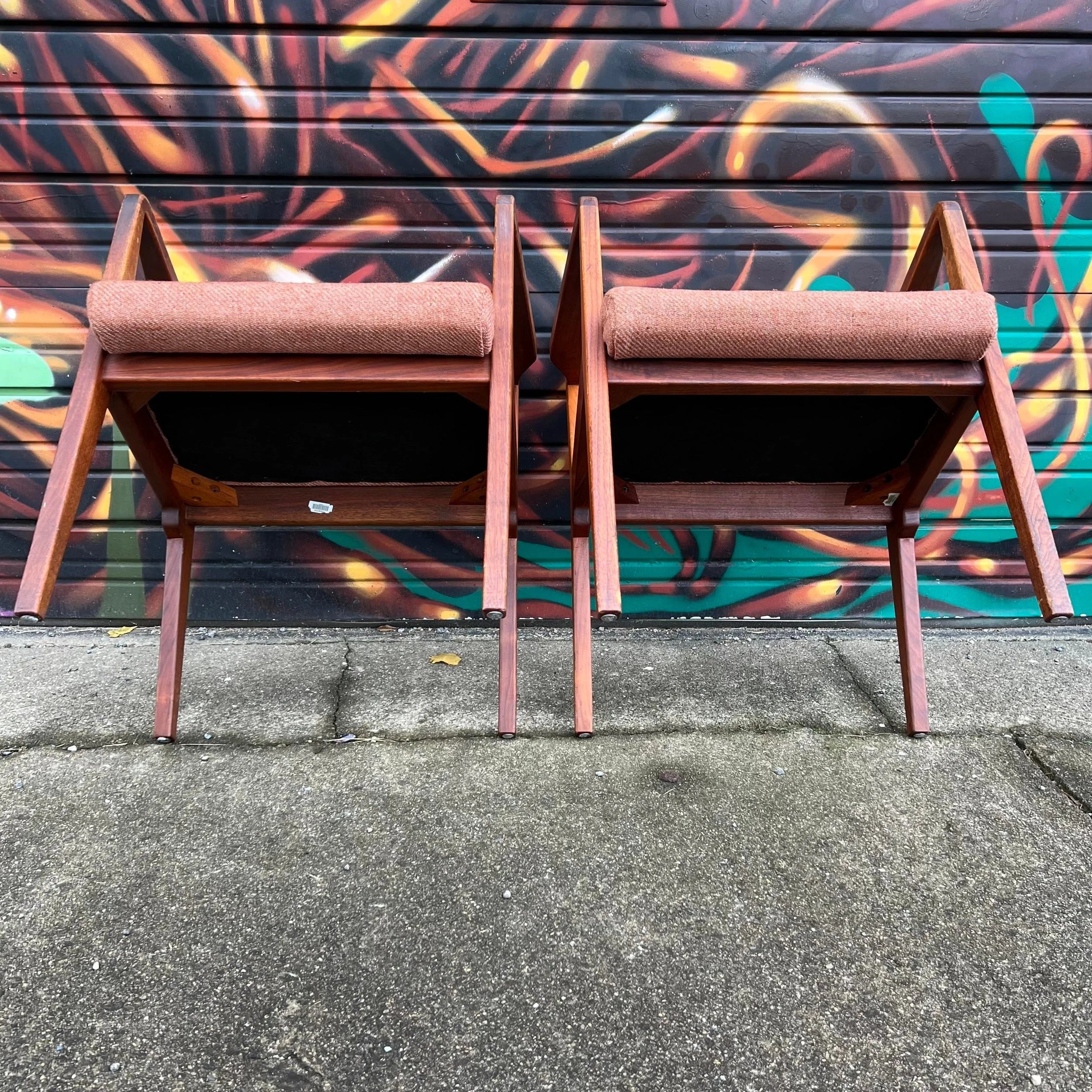 Pair of Jens Risom Arm Chairs
