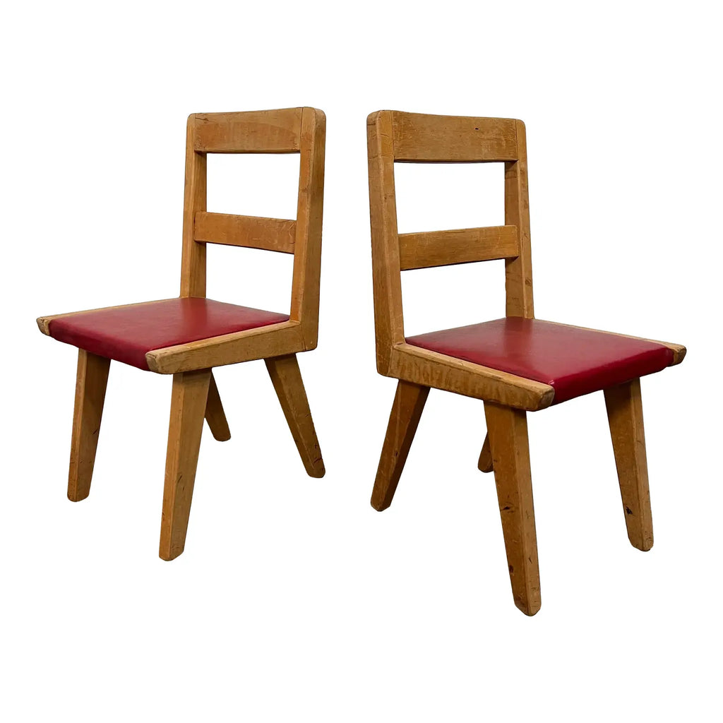 Pair of Jens Risom Style Children’s Chairs
