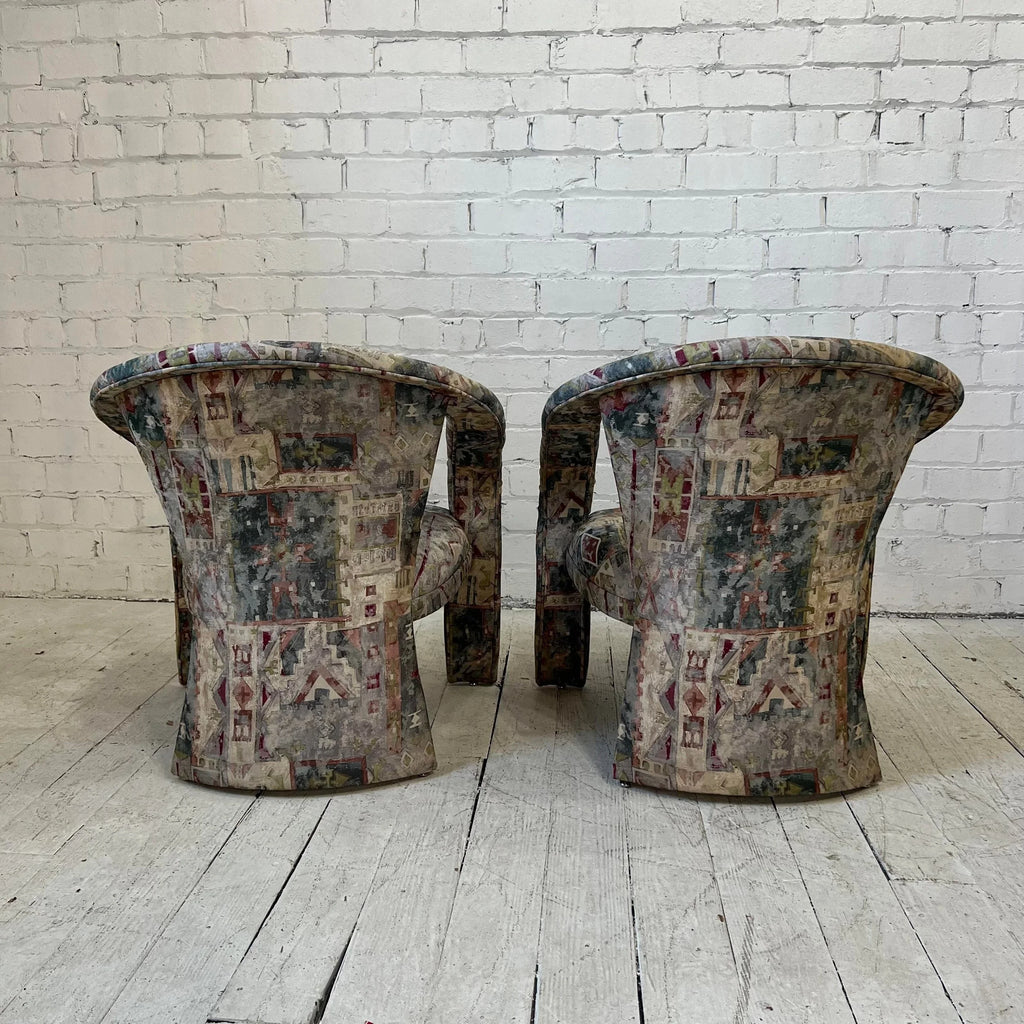 Pair of Kagan Style 3 Legged Arm Chairs 90’s