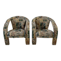 Pair of Kagan Style 3 Legged Arm Chairs 90’s