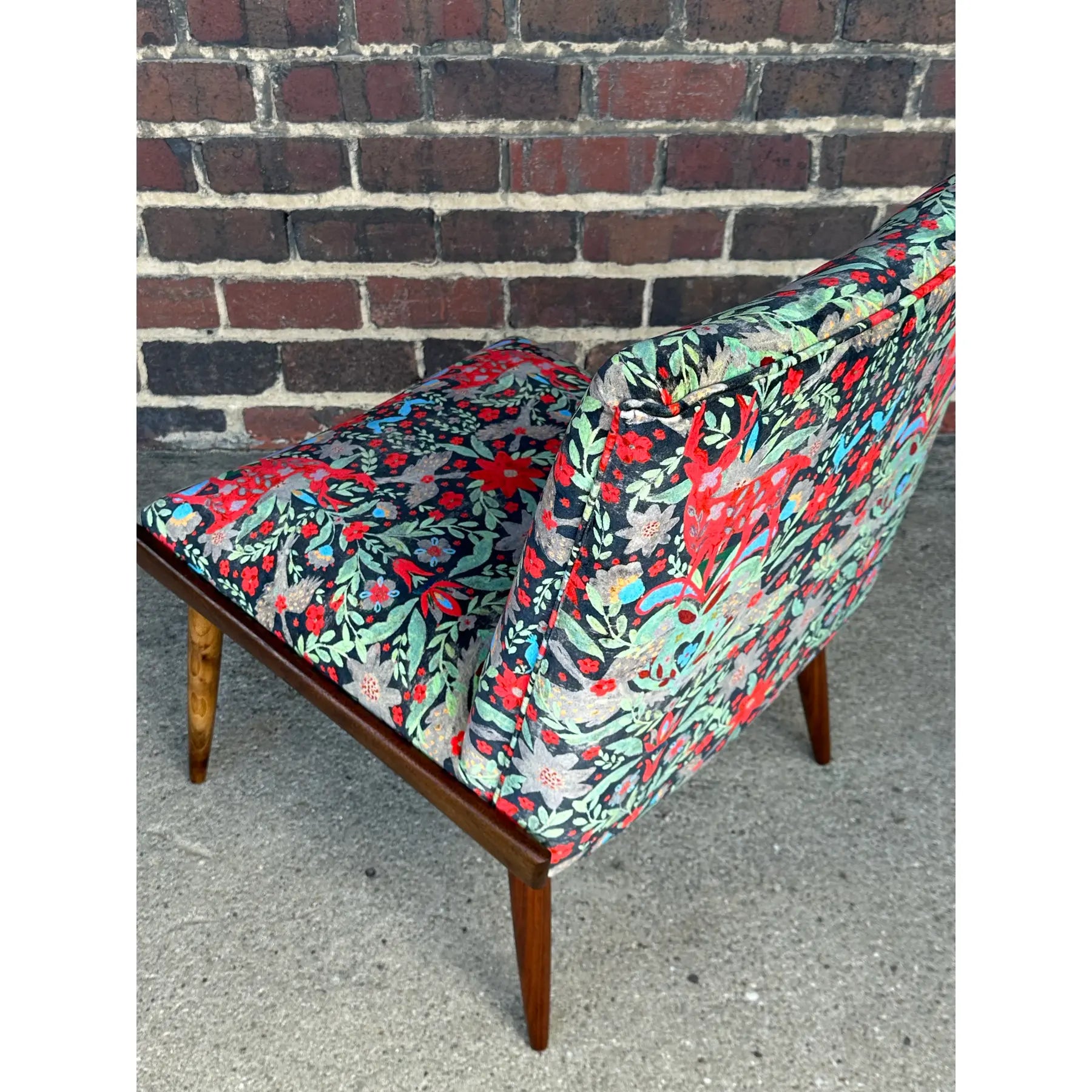 Pair of Kroehler Slipper Chairs Mind the Gap Fabric