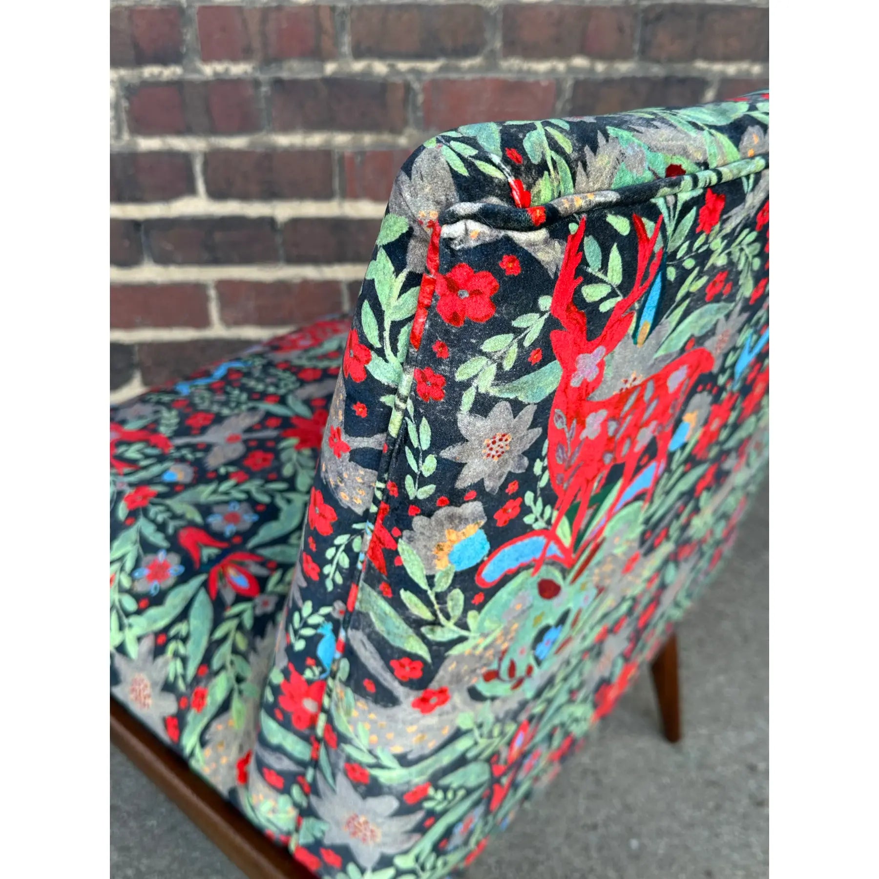 Pair of Kroehler Slipper Chairs Mind the Gap Fabric