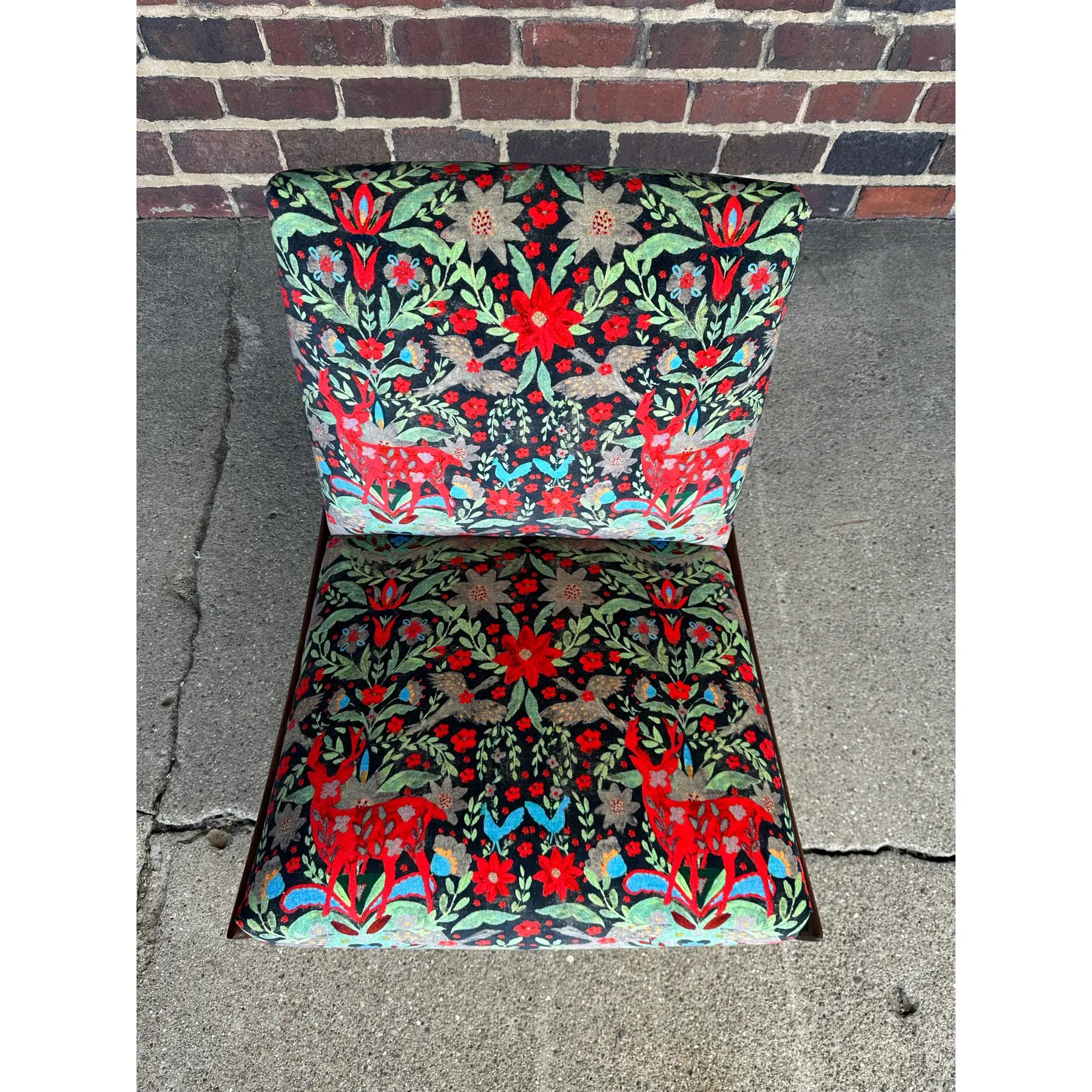 Pair of Kroehler Slipper Chairs Mind the Gap Fabric