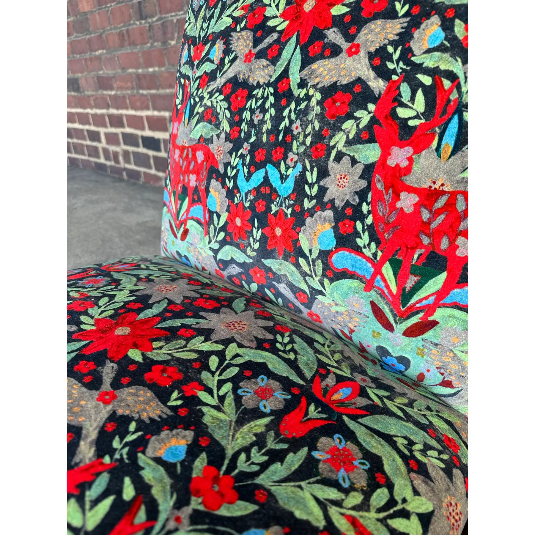 Pair of Kroehler Slipper Chairs Mind the Gap Fabric