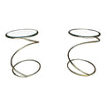 Pair of Leon Rosen for Pace Collection Corkscrew Side Tables