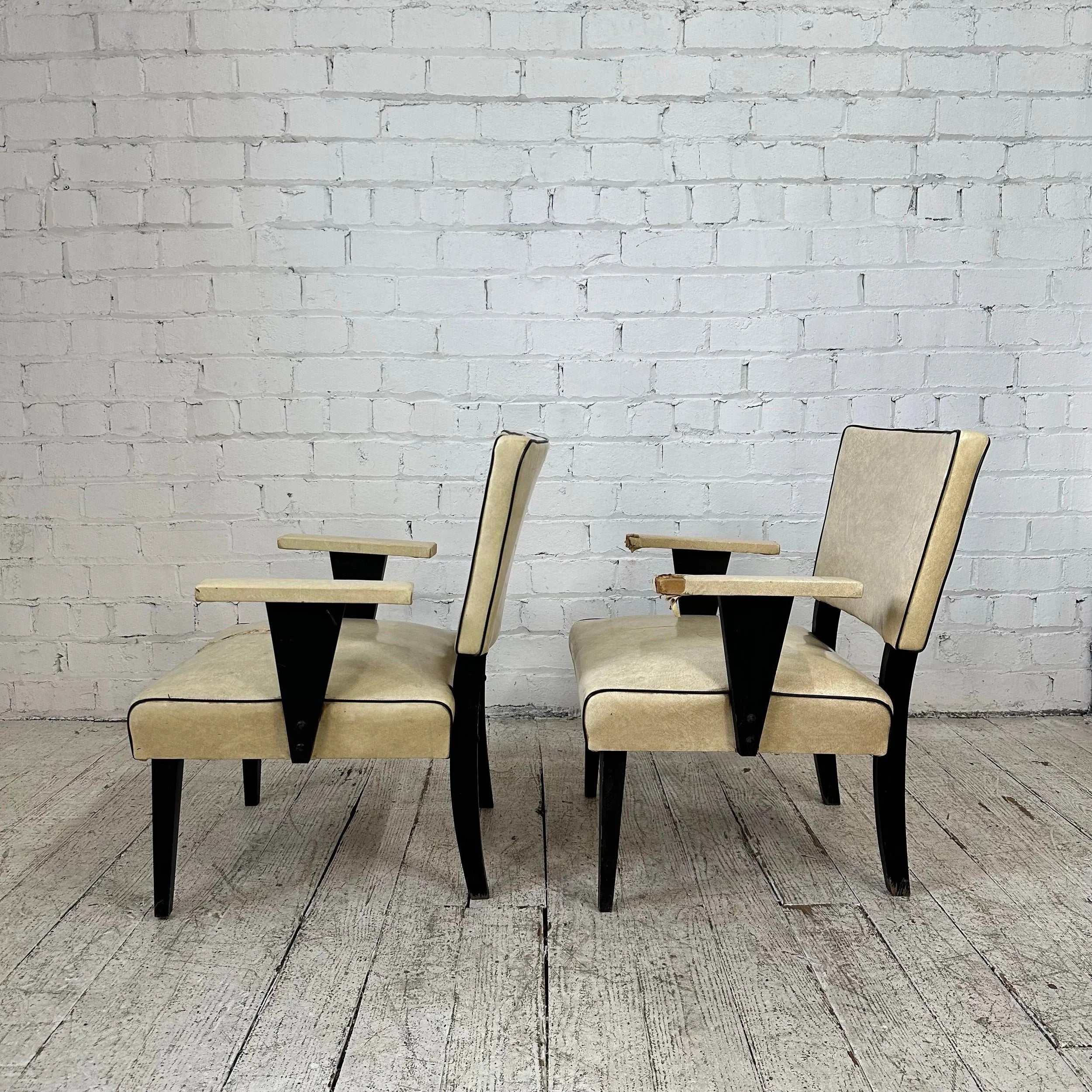 Pair of Mid Century Modern Arm Chairs