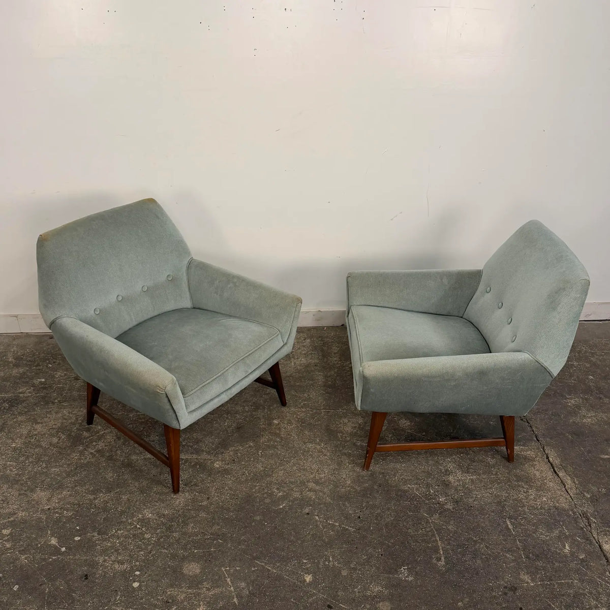 Pair of Mid-Century Modern Atomic Style Lounge Chairs