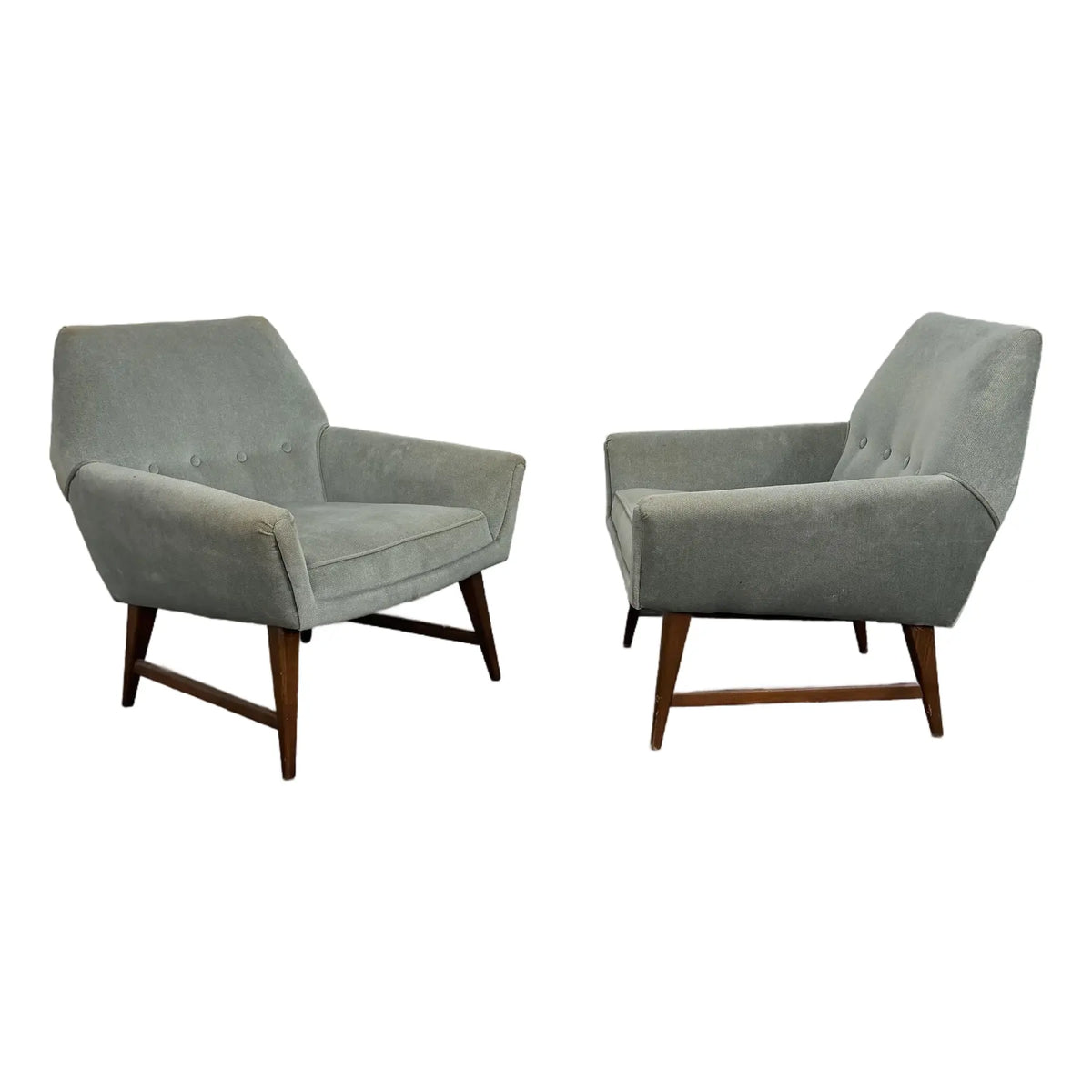 Pair of Mid-Century Modern Atomic Style Lounge Chairs