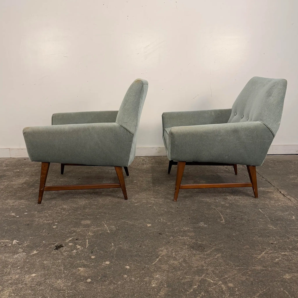 Pair of Mid-Century Modern Atomic Style Lounge Chairs