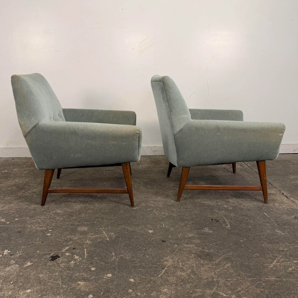 Pair of Mid-Century Modern Atomic Style Lounge Chairs