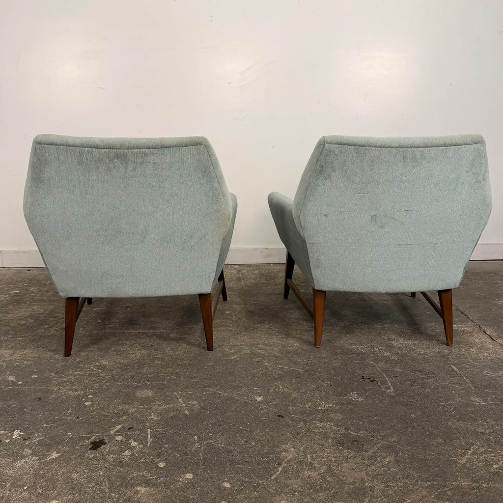 Pair of Mid-Century Modern Atomic Style Lounge Chairs