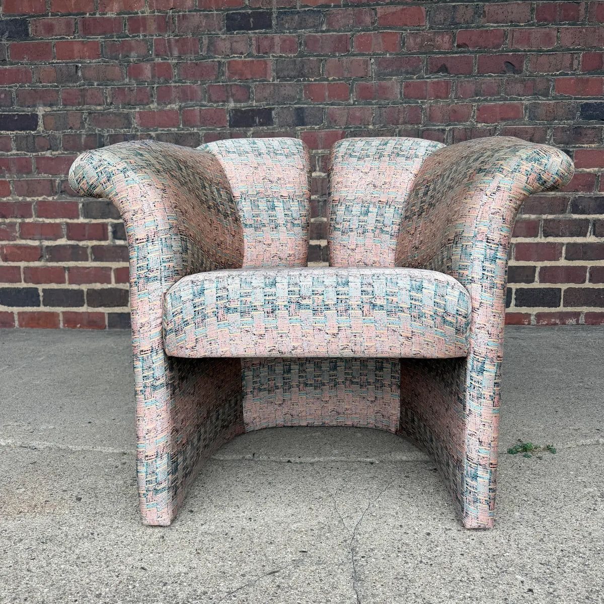 Pair of Milo Baughman for Thayer Coggin Split Back Chairs Postmodern