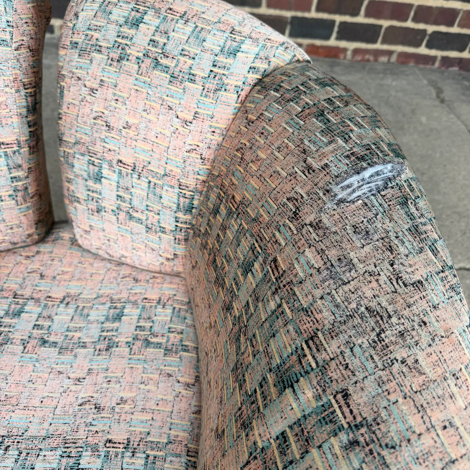 Pair of Milo Baughman for Thayer Coggin Split Back Chairs Postmodern