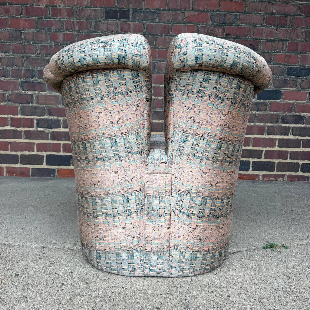 Pair of Milo Baughman for Thayer Coggin Split Back Chairs Postmodern